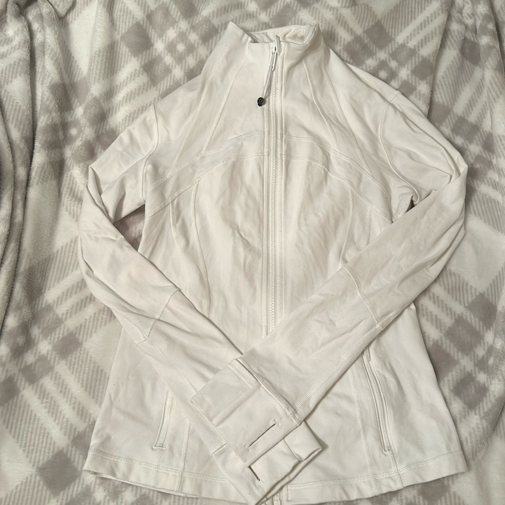 White Lululemon Define Jacket size 10